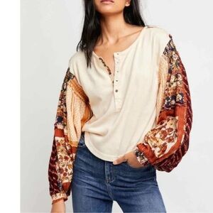 Free people light magic Henley top